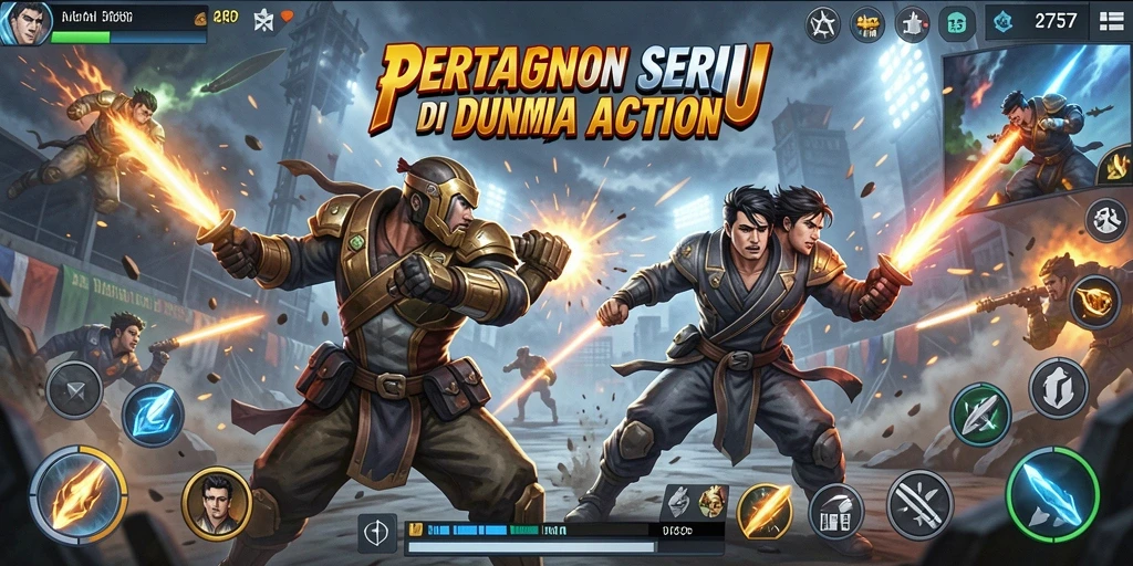 Tampilan gameplay seru dari 2757 di arena pertarungan.