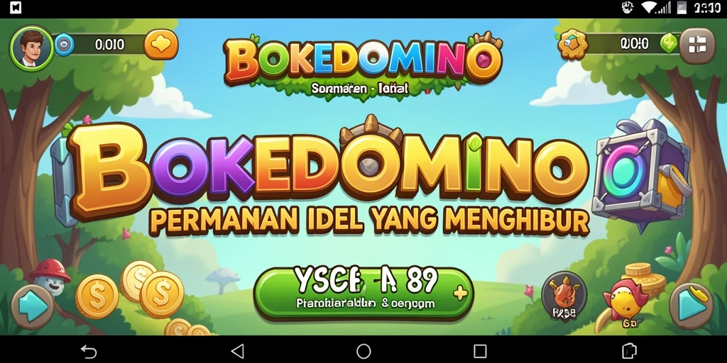 Tampilan menarik dari gameplay BOKEDOMINO yang memikat pemain.