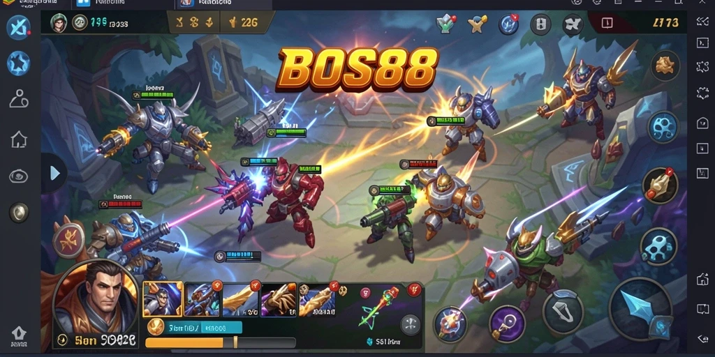 Tampilan gameplay BOS88 yang mendebarkan dan strategis.