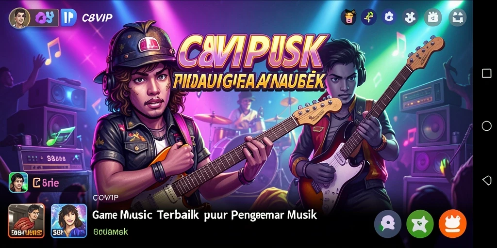 Tampilan gameplay C8VIP yang penuh warna dan menyenangkan.