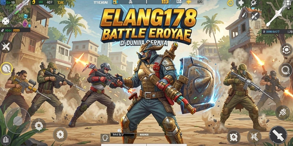 Gameplay mendebarkan dari ELANG178 dalam pertarungan Battle Royale.