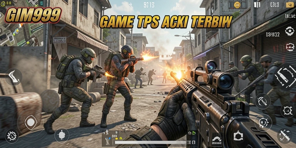 Screenshot GIM999 menunjukkan aksi pertarungan yang mendebarkan dan intens.