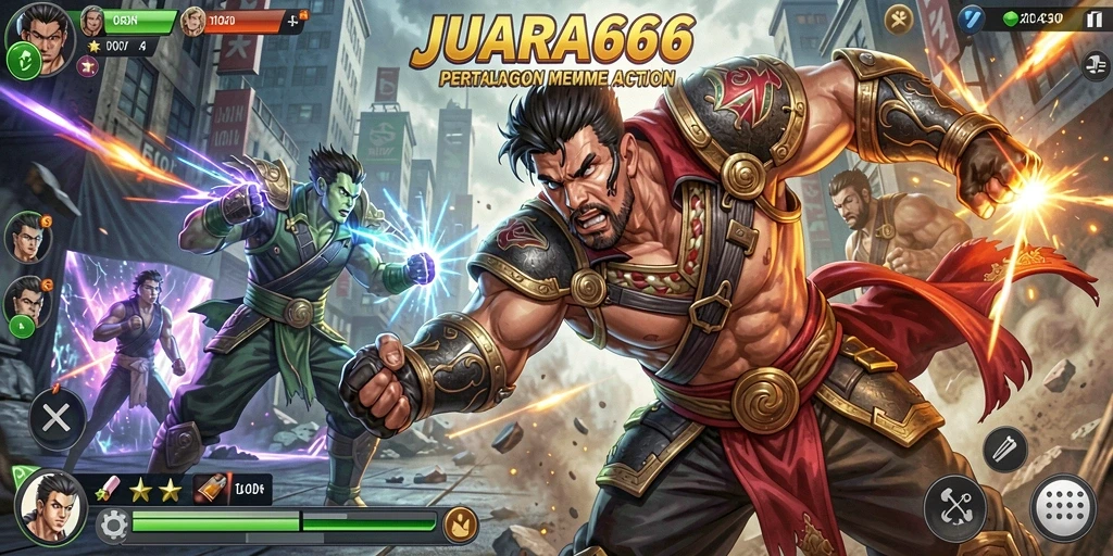 Screenshot gameplay JUARA666 yang menampilkan aksi pertarungan seru.