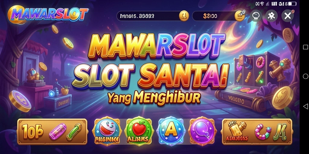 Tampilan gameplay MAWARSLOT yang menarik dengan suasana santai.