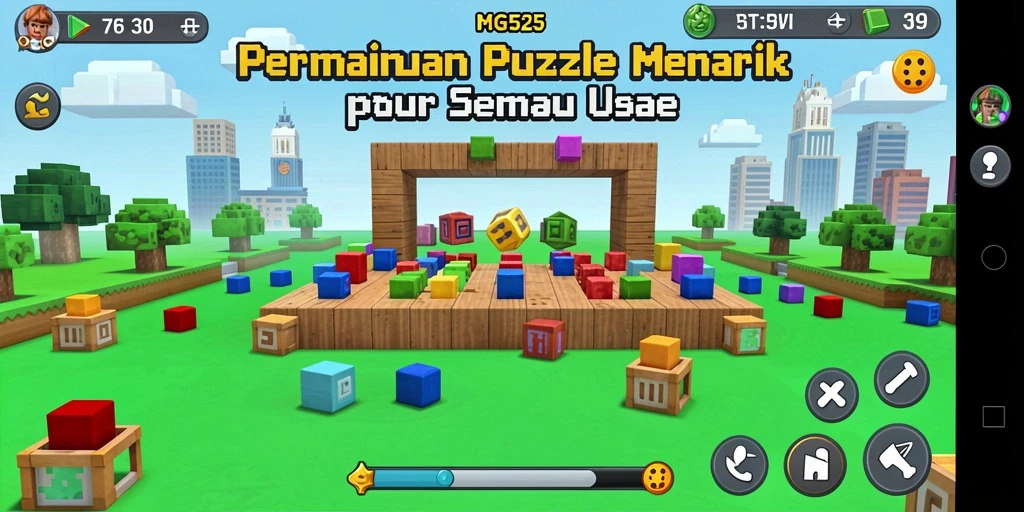 Tampilan gameplay seru di MG525 yang memacu adrenalin.