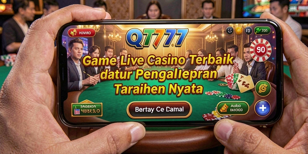 Tampilan gameplay Live Casino QT777 yang mendebarkan dan interaktif.